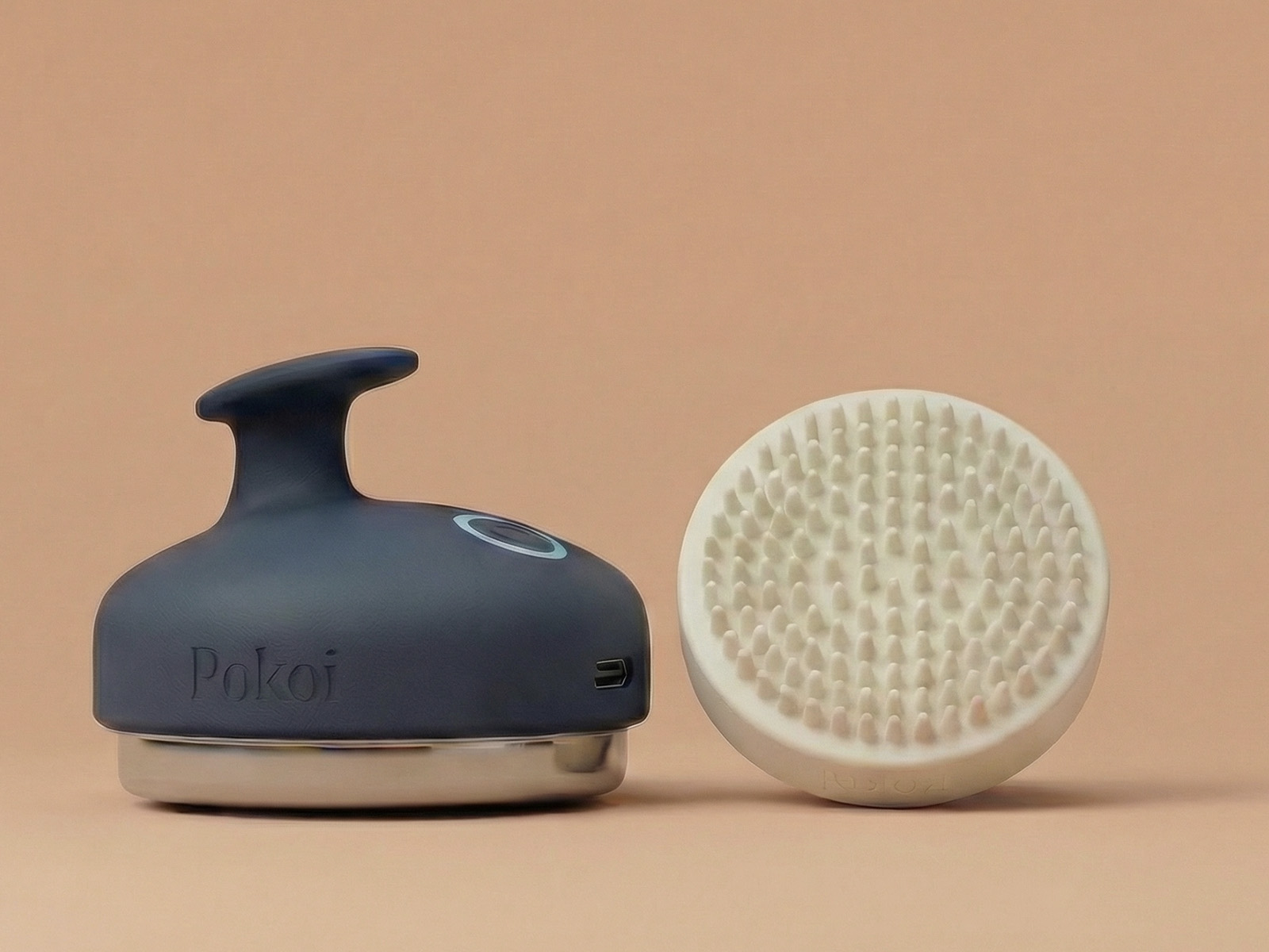 Pokoi scalp device and brush head